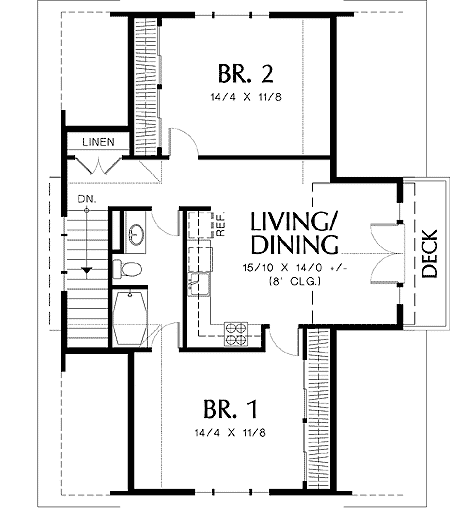 Proiecte de casa cu un etaj in stil american
