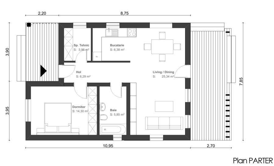 proiecte de casa cu o camera small one room house plans 5