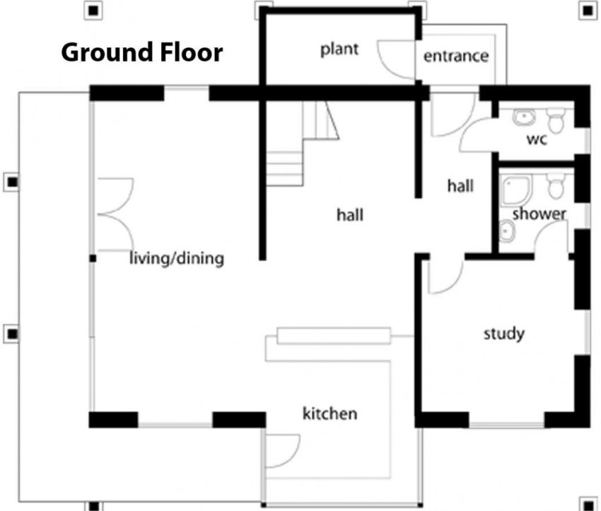 German style house plans open design