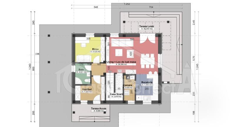 Proiecte de case cu amprenta de 80 mp 800 square feet house plans 9