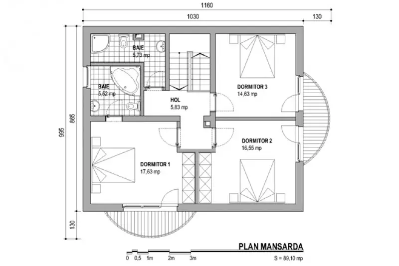 case frumoase cu mansarda beautiful attic house projects 10