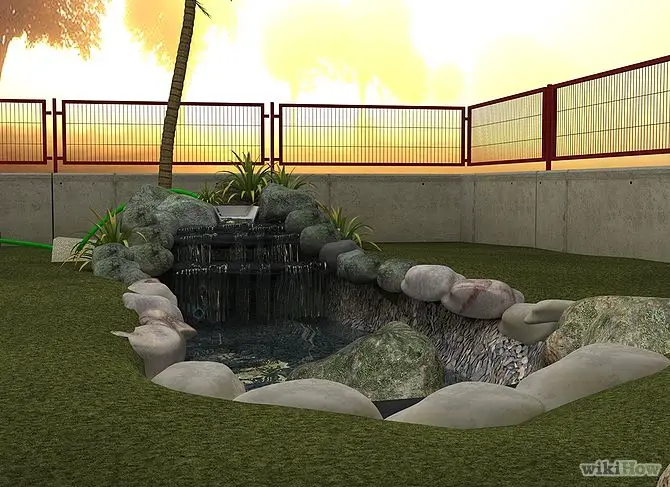 construirea unei cascade de gradina how to build a pond with waterfall 6