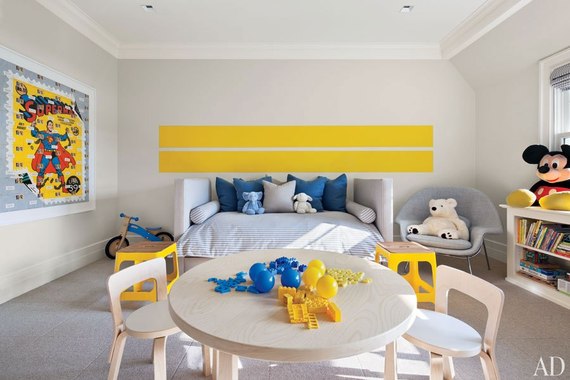 Dormitorul copiilor in culori diferite