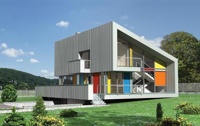 Proiecte de case moderne cu mansarda frumoasa