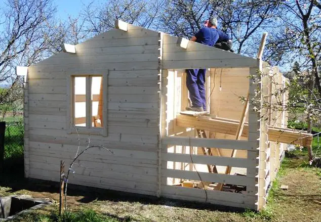 constructia unei case din lemn pas cu pas How to build a wooden house step by step 5