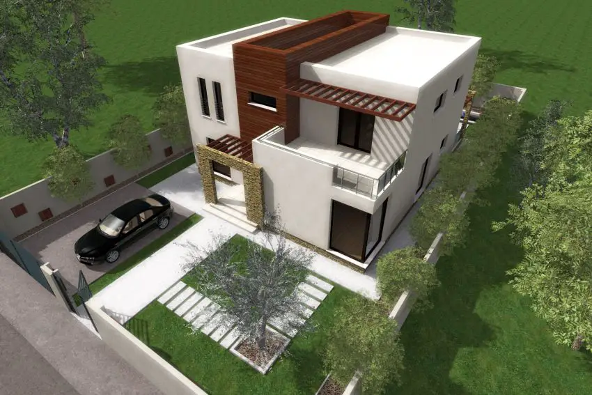 proiecte de case moderne cu balcoane in relief protruding balcony modern house plans