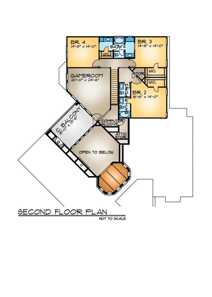 case in stil toscan Tuscan style house plans 11