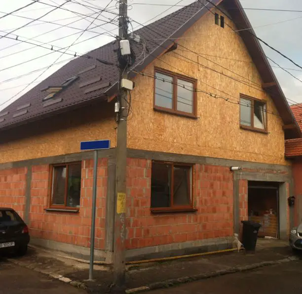 case mixte din caramida si lemn Brick and wooden structure houses 6