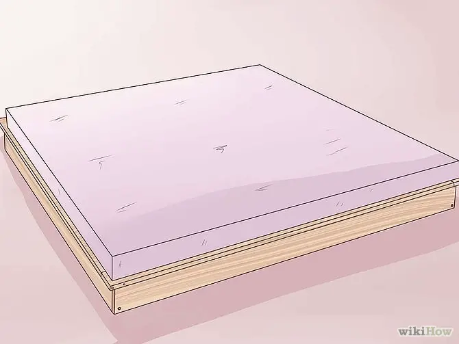 construirea unui pat din lemn How to build a wood frame bed 10