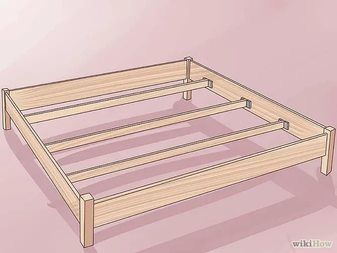 construirea unui pat din lemn How to build a wood frame bed 2