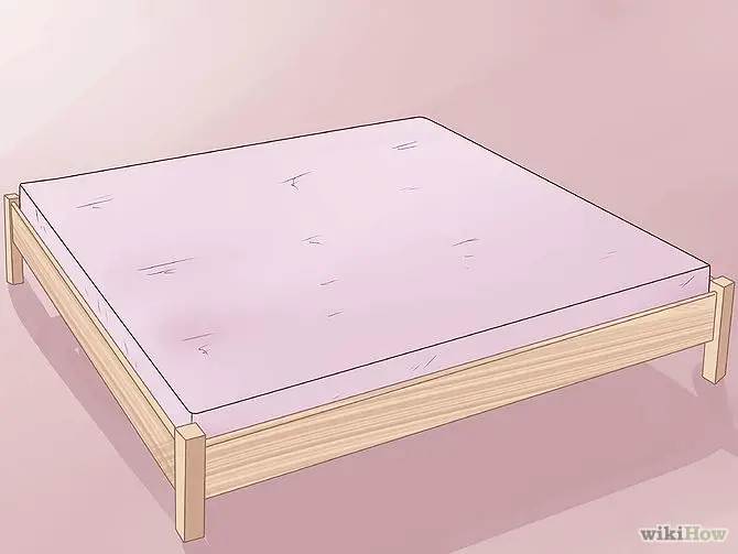construirea unui pat din lemn How to build a wood frame bed 4