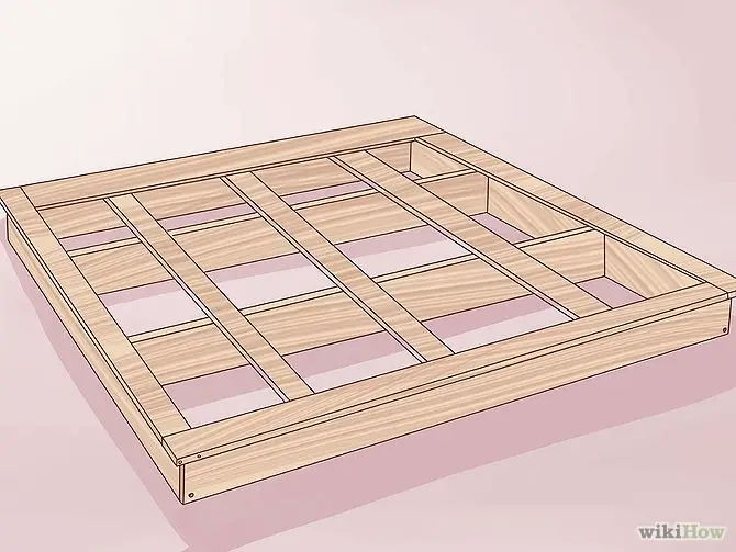 construirea unui pat din lemn How to build a wood frame bed 8