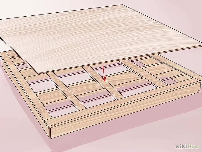 construirea unui pat din lemn How to build a wood frame bed 9