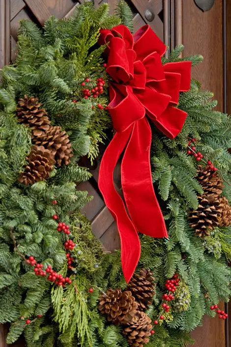 decoratiuni din crengi de brad Christmas fir branches decorations 12