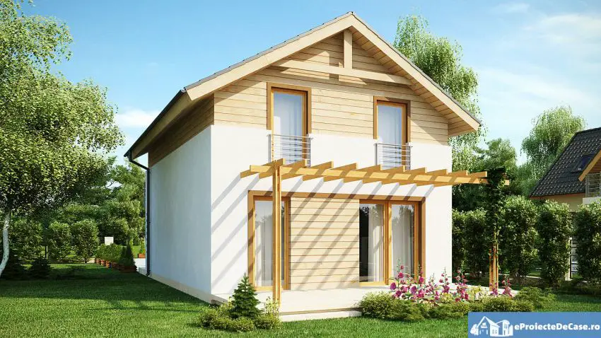 case cu etaj din lemn Houses with wood clad first floor 4