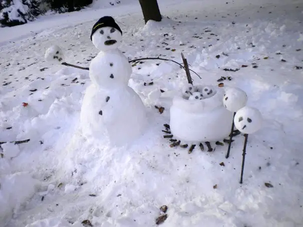 cei mai frumosi oameni de zapada Most creative snowmen 9