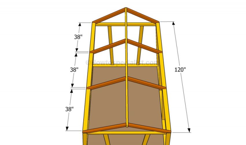 construirea unui solar din lemn How to build a wooden greenhouse 5