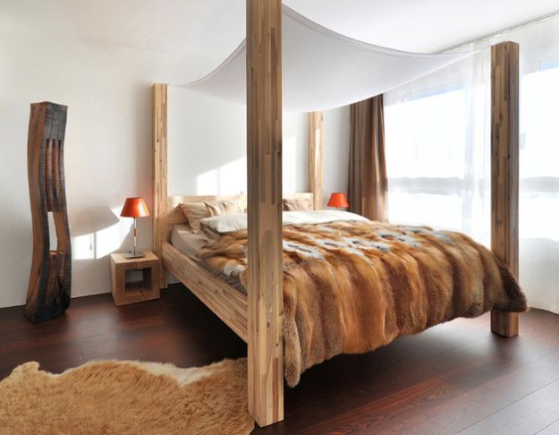 dormitoare imbracate in lemn wooden bedroom designs 2