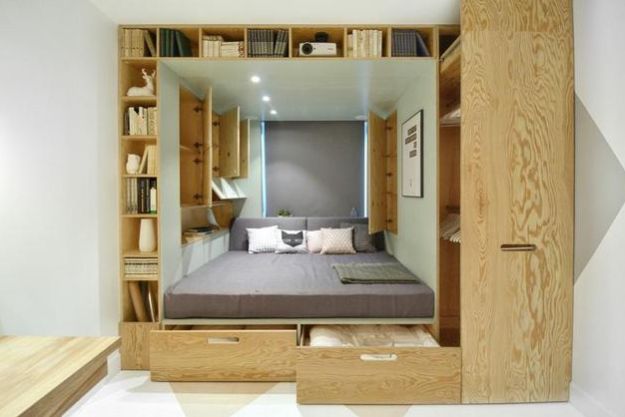 dormitoare imbracate in lemn wooden bedroom designs 7