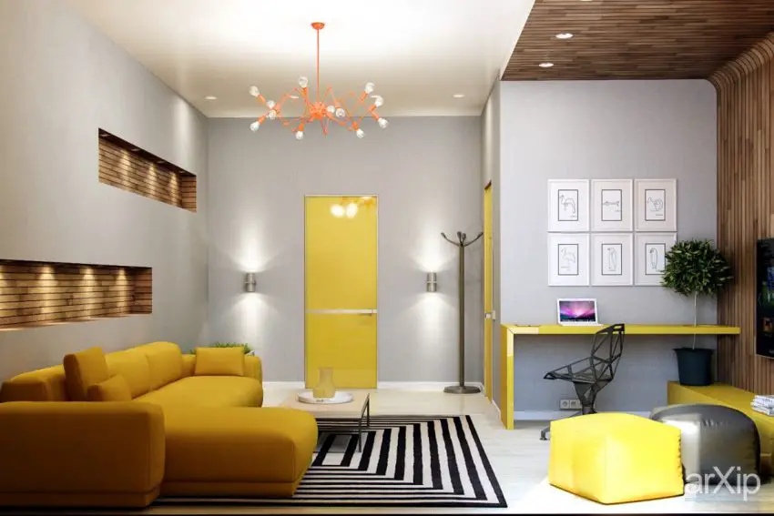 galbenul in design interior yellow accents in interior design 3