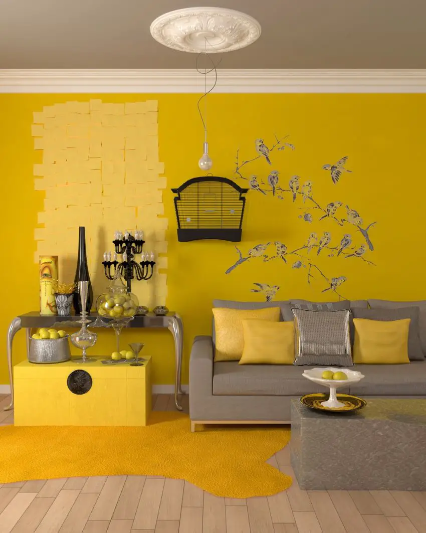 galbenul in design interior yellow accents in interior design 8