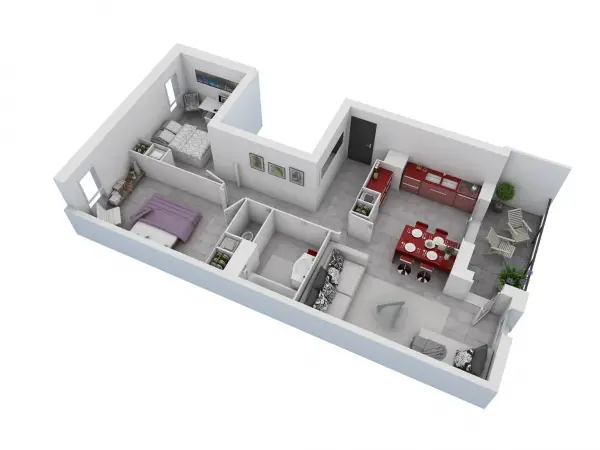 idei pentru amenajarea unui apartament cu 3 camere 3 room apartment layout ideas 4