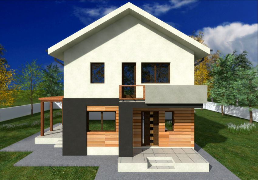 proiecte de case mici cu un etaj Two story small house plans 2