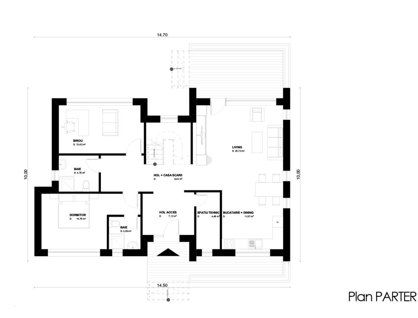 case cu mansarda sub 150 de metri patrati attic houses under 150 square meters 6