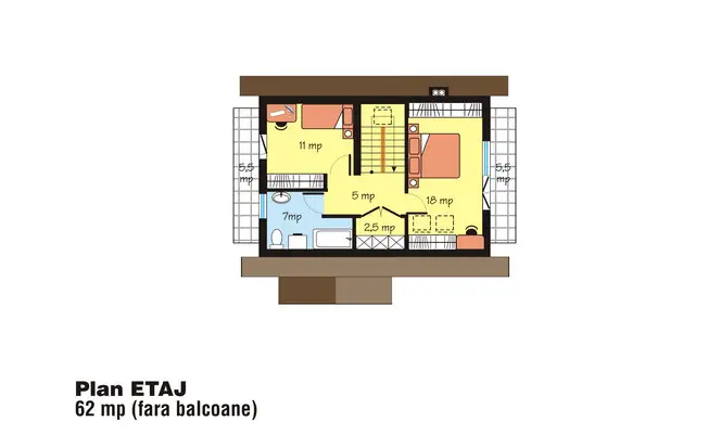 case cu mansarda si balcon Houses with attic and balconies 12