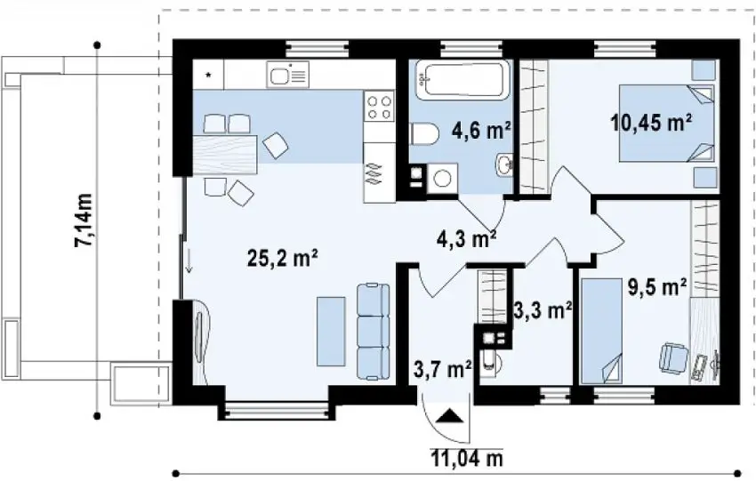 Small Houses Under 100 Square Meters Houz Buzz