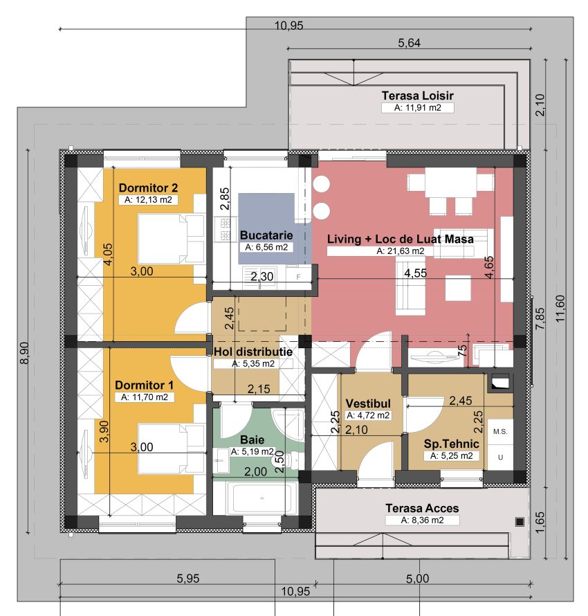 How Big Is 70 Square Meters House