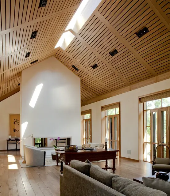 livinguri cu tavan din lemn wood ceiling living rooms 13