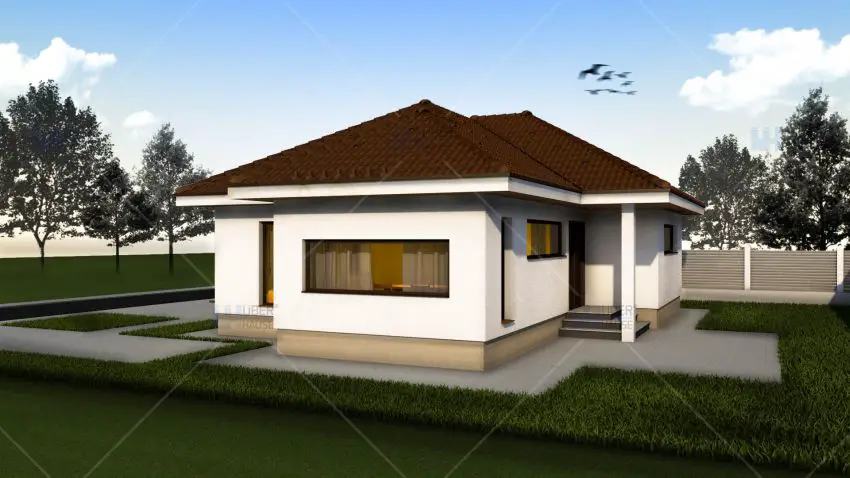 proiecte de case mici pe un singur nivel Small single level house plans 5