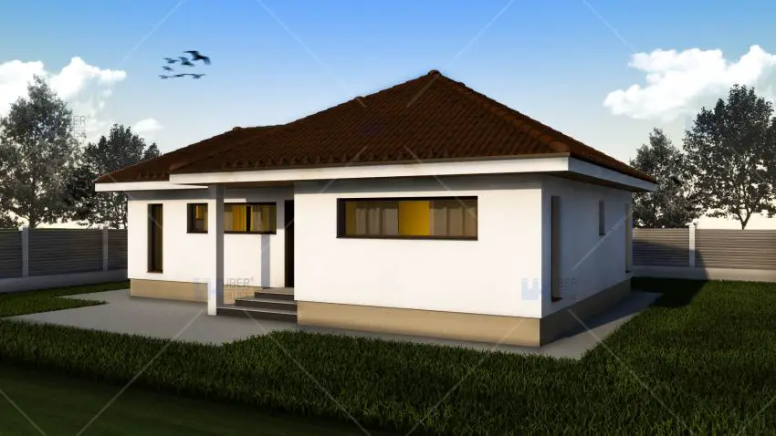 proiecte de case mici pe un singur nivel Small single level house plans 6