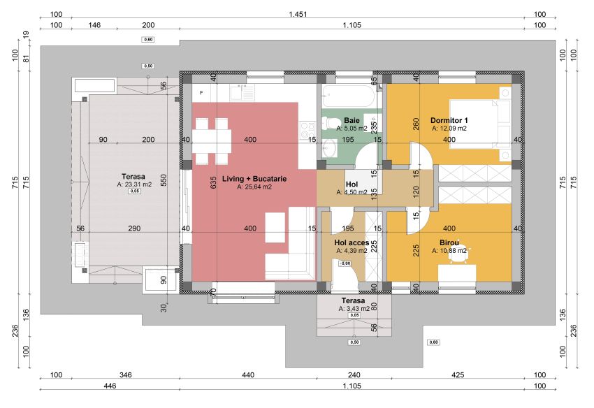 60 Square Meter House Floor Plan