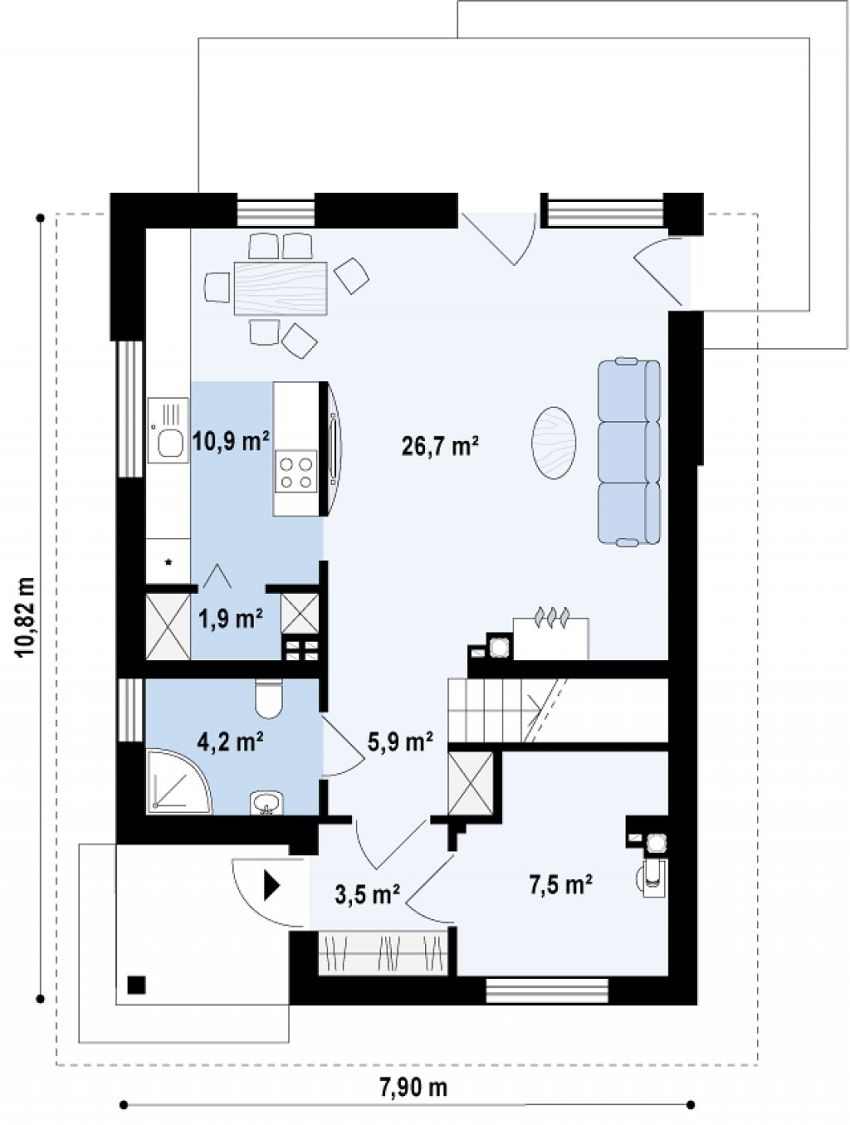 modele de case cu open space open floor house plans 3