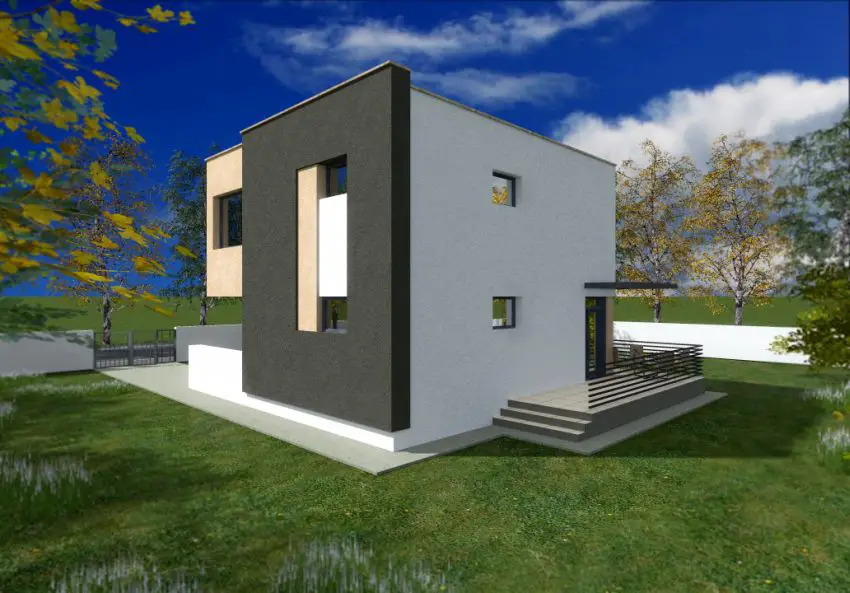 proiecte de case cu etaj sub 150 de metri patrati Two story houses under 150 square meters 2