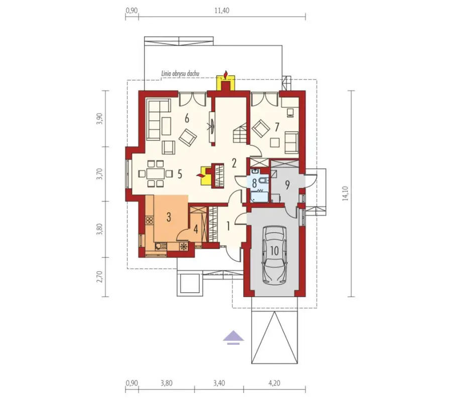 case medii pe doua nivele Medium sized two story house plans 24
