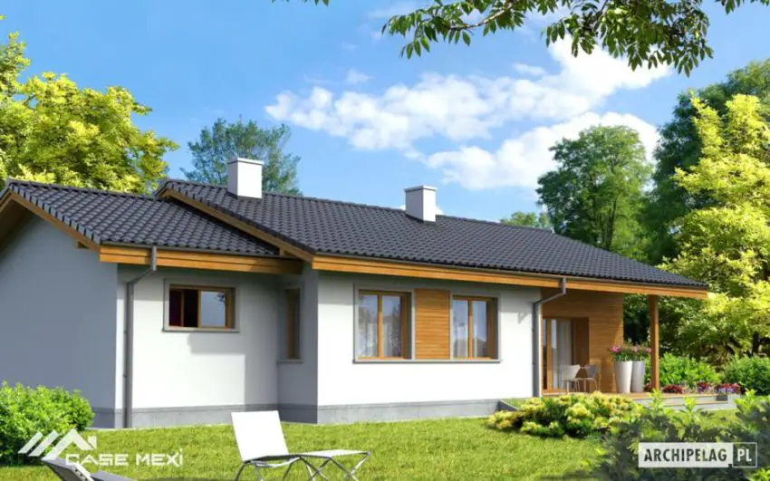 case mici, cu garaj integrat Small houses with built-in garage 11