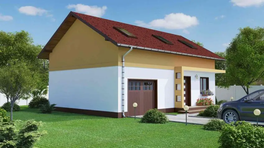 case mici, cu garaj integrat Small houses with built-in garage 6