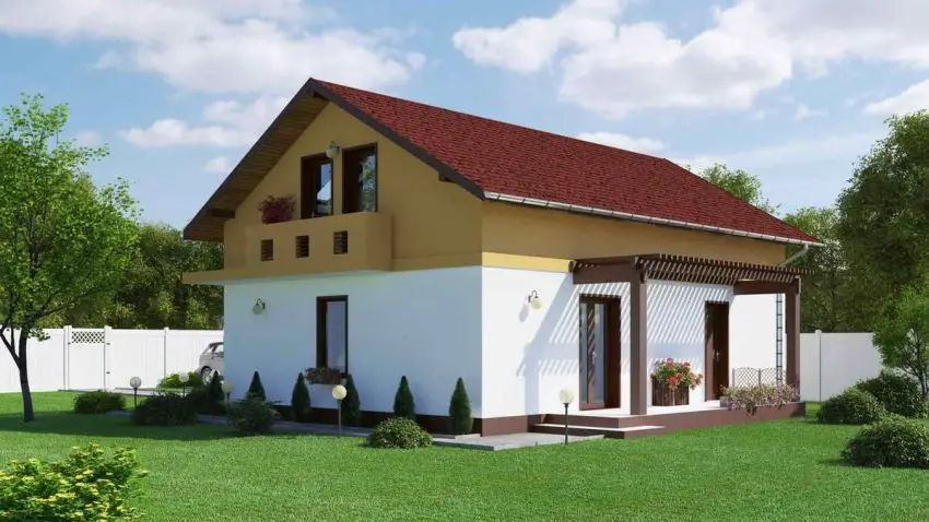 case mici, cu garaj integrat Small houses with built-in garage 7