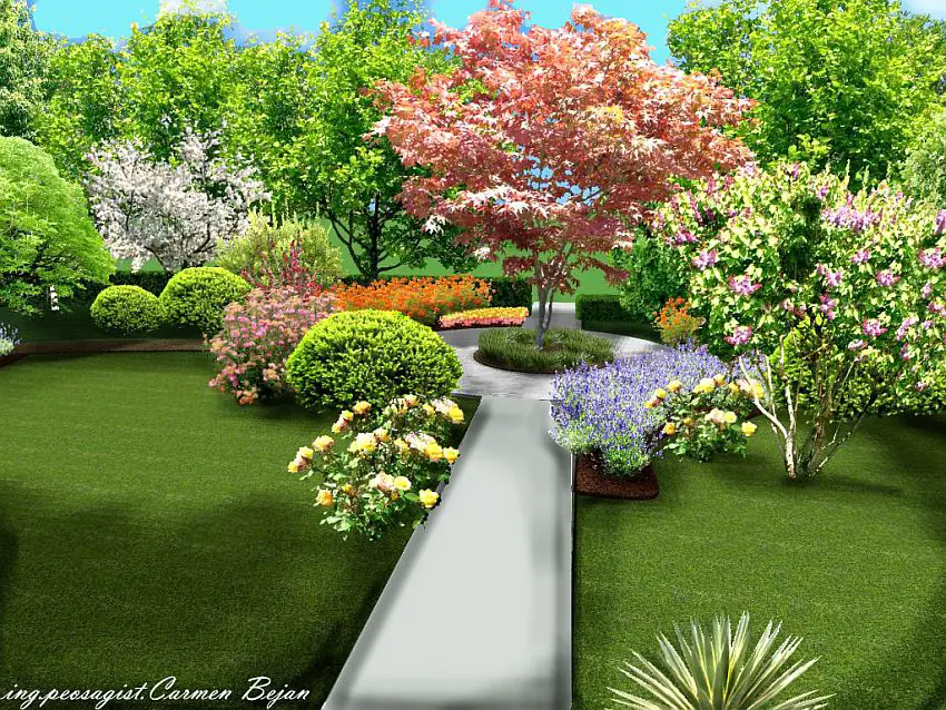 gradini in stil mixt Mixed style gardens 7