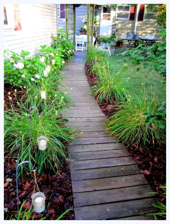 alei de gradina din lemn Garden wooden walkways 4