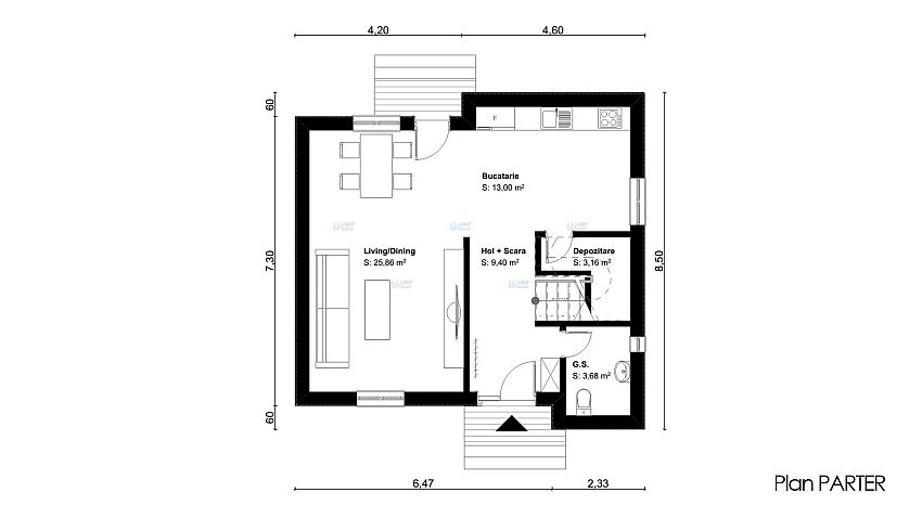 House Plans With Attic Under 120 Square Meters Houz Buzz