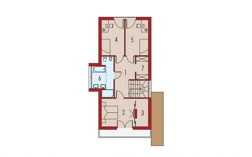 proiecte de case moderne cu etaj Modern two story house plans 4