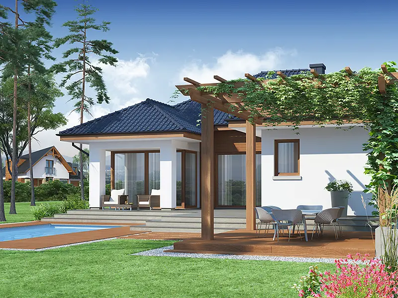 proiecte de case cu living mare 3 terasa