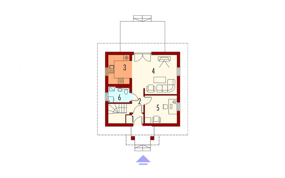 case cu 3 dormitoare la mansarda
