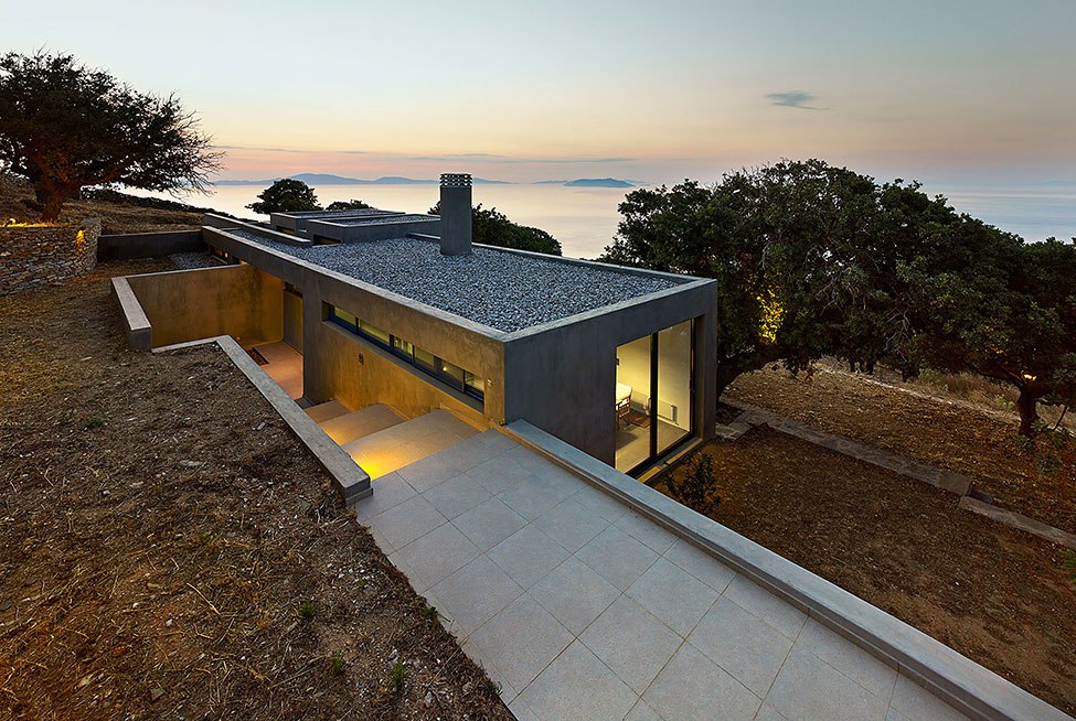 Modern Greek style homes are exotic