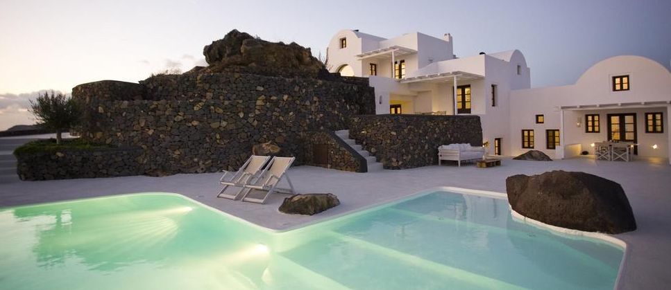 Modern Greek style homes  are exotic