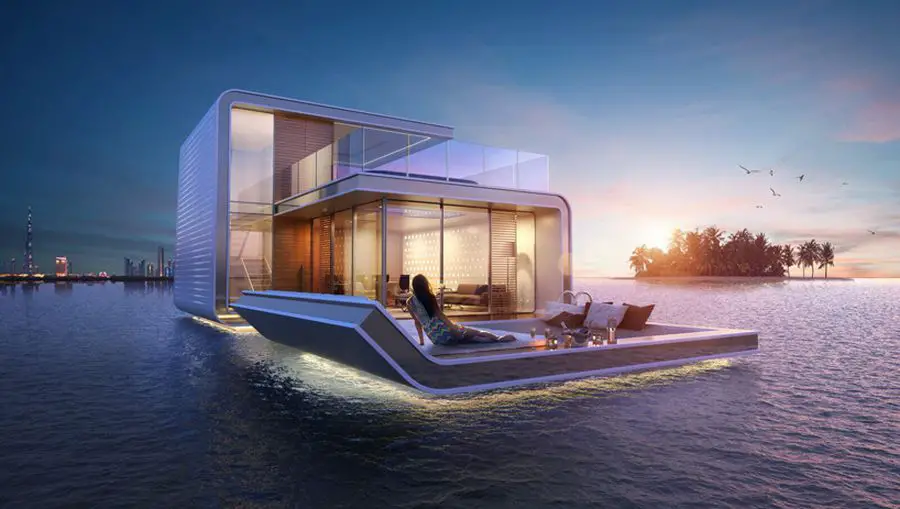 Casele plutitoare din Dubai